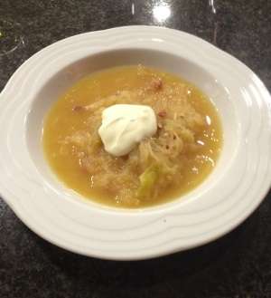 Soupe à la choucroute  /  Sauerkrautsuppe