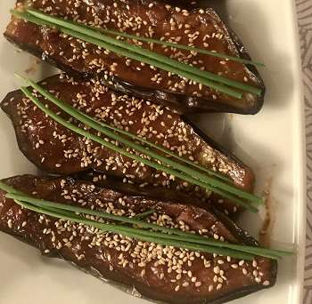 Aubergine mit Miso Paste - Nasu Dengaku