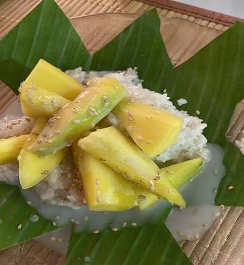 Khao Neow Ma-Muang Klebereis mit Mango