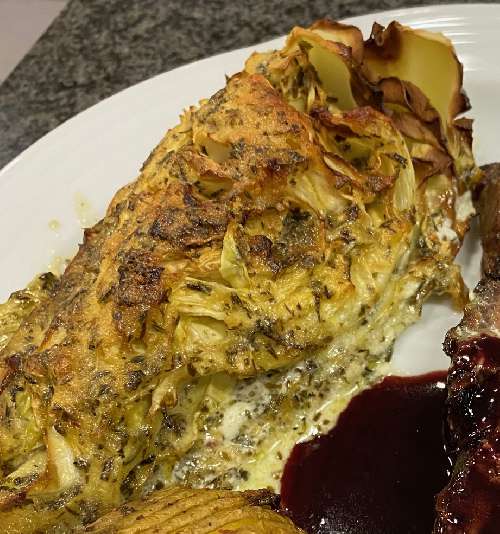 Spitzkohl aus dem Ofen