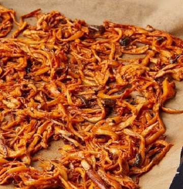 Pulled Mushrooms mit Penne