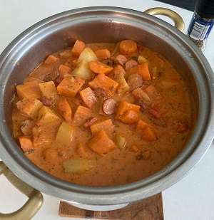 Karibischer Rübli-Kartoffel-Eintopf