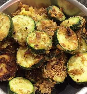 Hobakjon - geackene Zucchini
